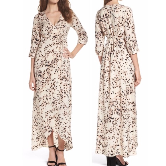 knot sisters Dresses & Skirts - MOVING SALE! Knot Sisters high-low with slit wrap dress